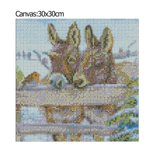 Donkey - Full Round Drill Diamond Painting 30*30CM