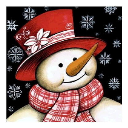 Christmas Snowman - Full Round Drill Diamond Painting 25*25CM