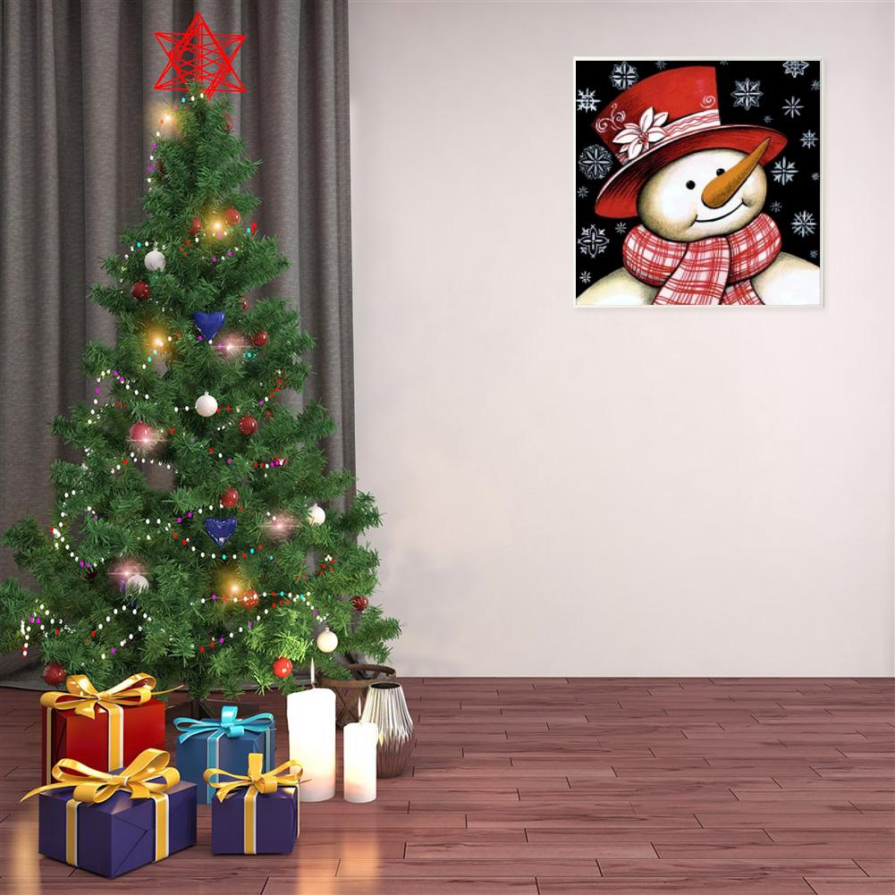 Christmas Snowman - Full Round Drill Diamond Painting 25*25CM