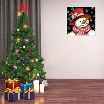 Christmas Snowman - Full Round Drill Diamond Painting 25*25CM