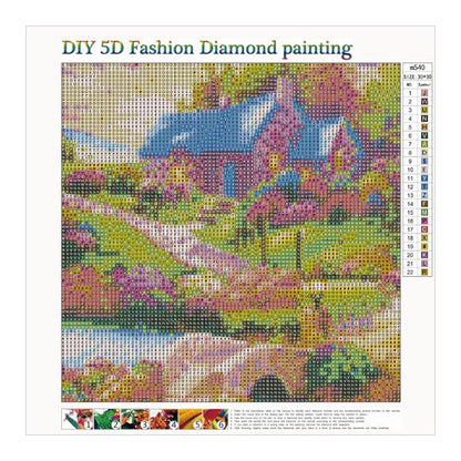 Garden - Full Round Drill Diamond Painting 30*30CM