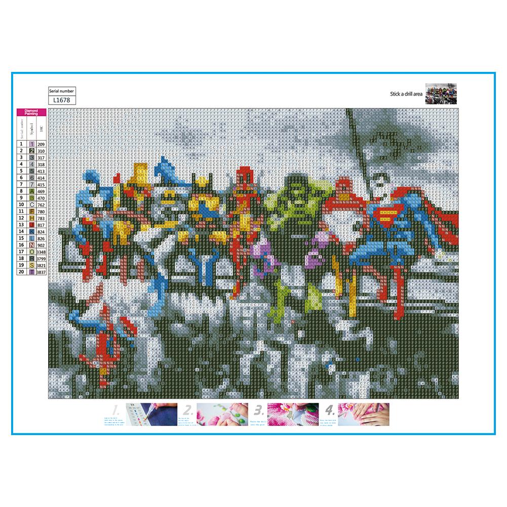 Heroic Alliance - Full Round Drill Diamond Painting 40*30CM