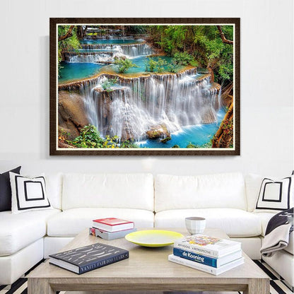 Waterfall - Full Round Drill Diamond Painting 40*30CM