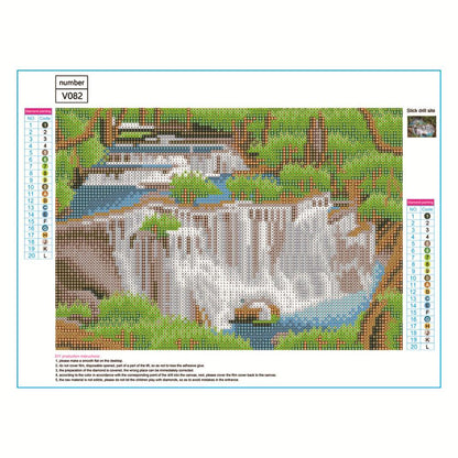 Waterfall - Full Round Drill Diamond Painting 40*30CM