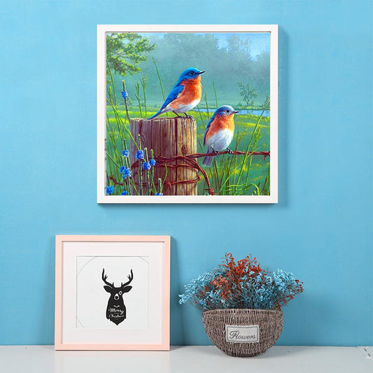 Birds - Full Round Drill Diamond Painting 30*30CM