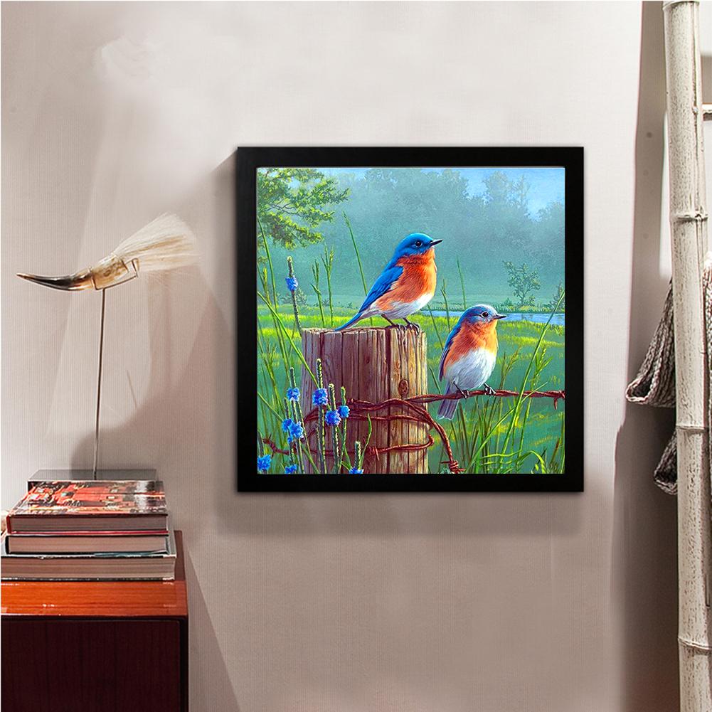 Birds - Full Round Drill Diamond Painting 30*30CM