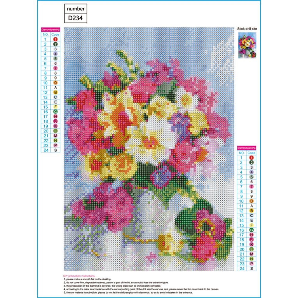 Flower - Full Round Drill Diamond Painting 30*40CM