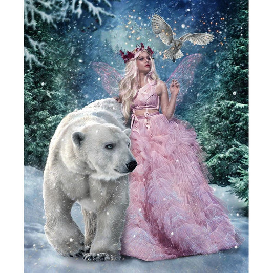 Beauty Beasts - Full Round Drill Diamond Painting 30*40CM
