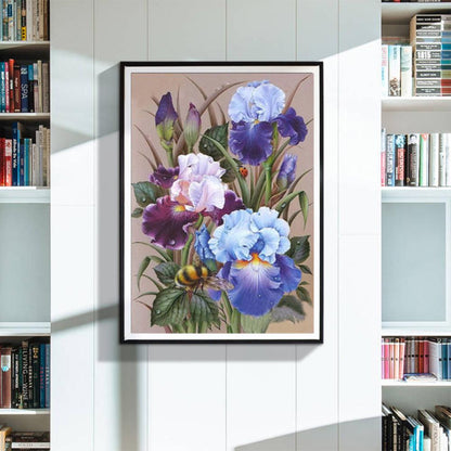 Flower - Full Round Drill Diamond Painting 30*40CM