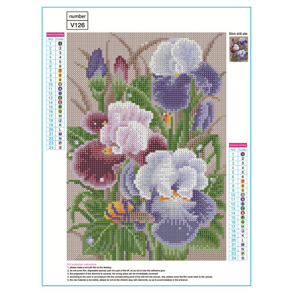 Flower - Full Round Drill Diamond Painting 30*40CM