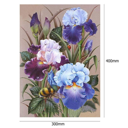 Flower - Full Round Drill Diamond Painting 30*40CM