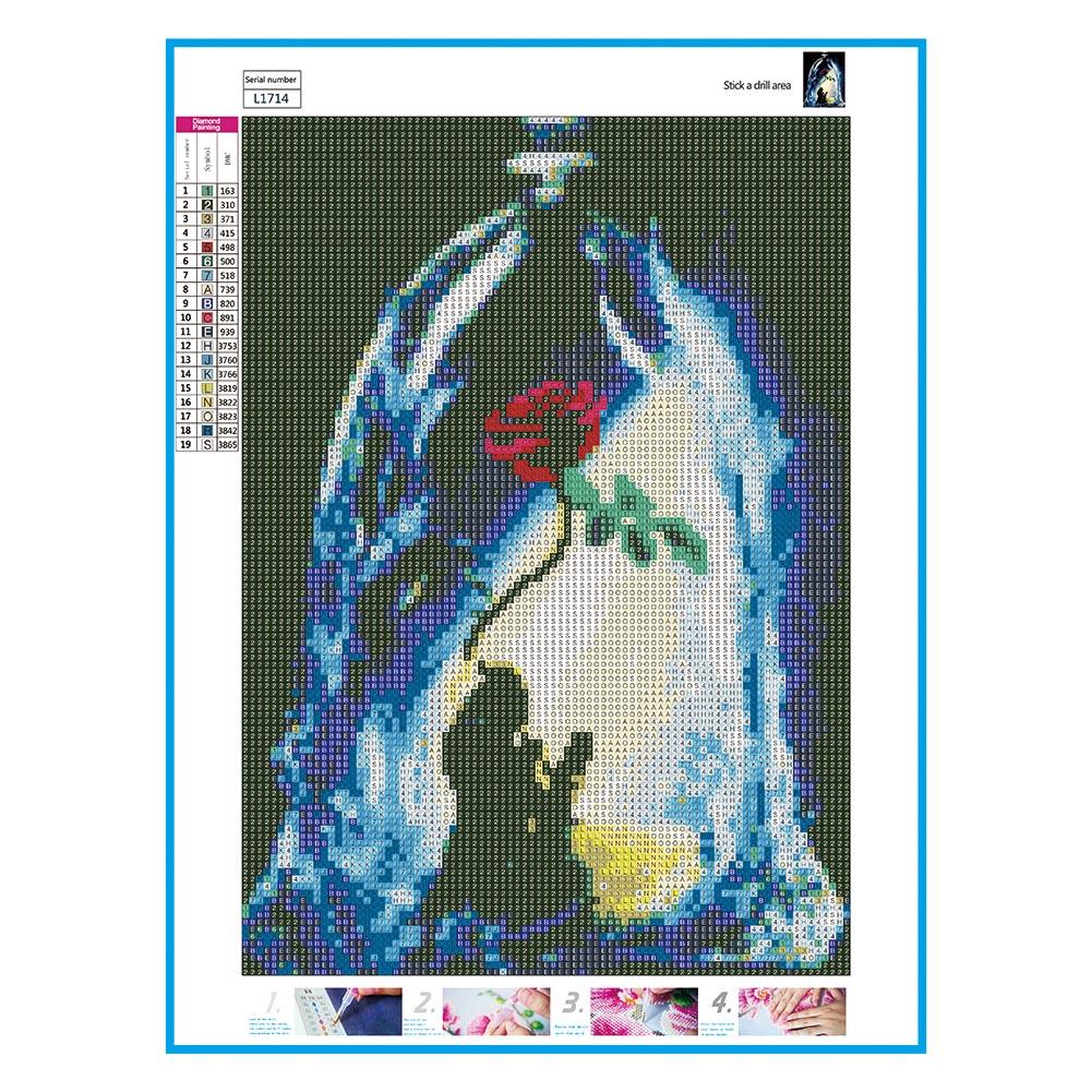 Rose - Full Round Drill Diamond Painting 30*40CM