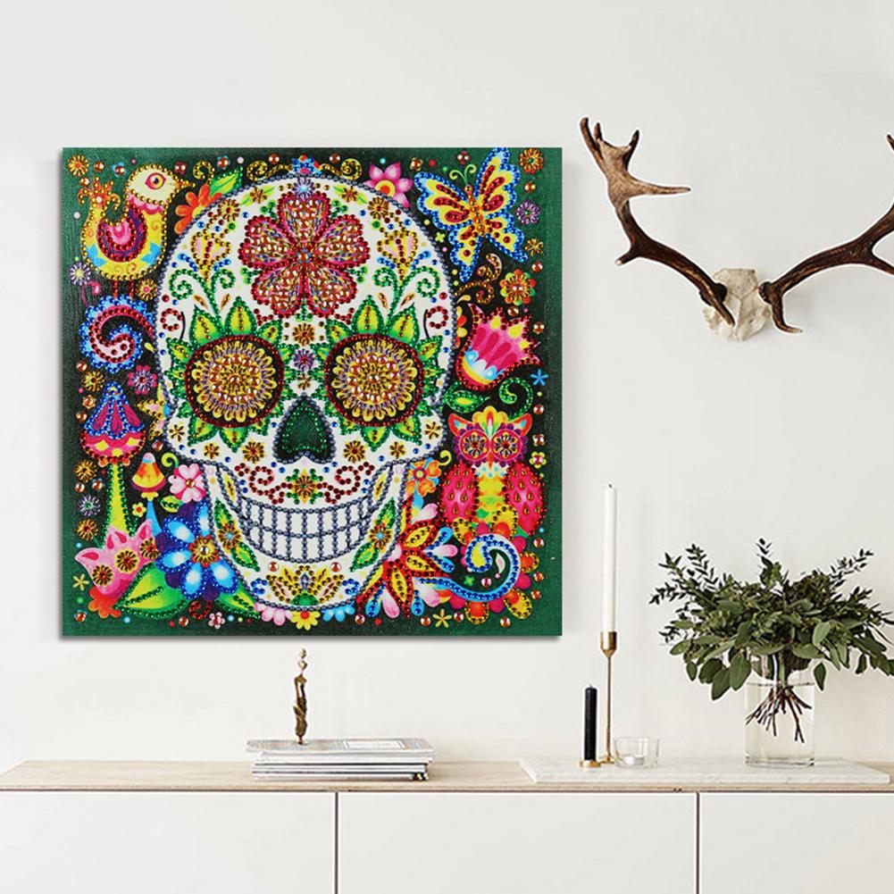 Skull - Full Round Drill Diamond Painting 25x25CM