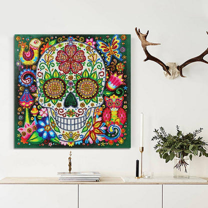 Skull - Full Round Drill Diamond Painting 25x25CM