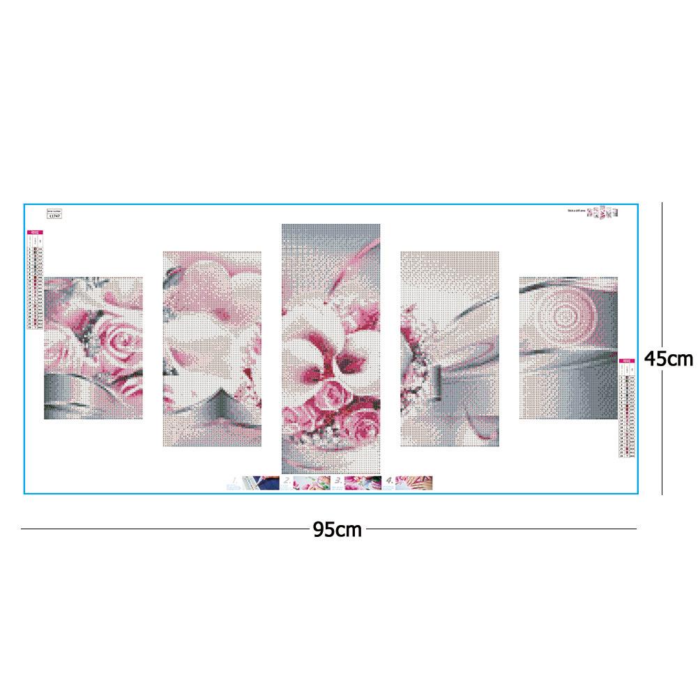 Flower - Full Round Drill Diamond Painting 95*45CM