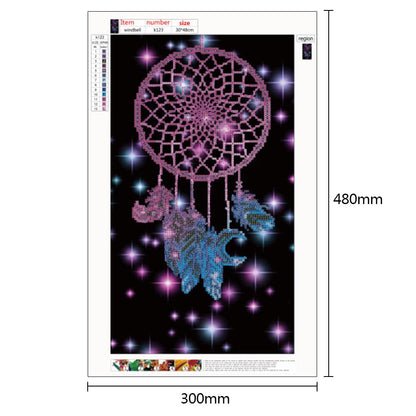 Dream Catcher - Full Round Drill Diamond Painting 30*48CM