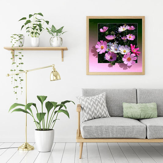 Flowers - Full Round Drill Diamond Painting 30*30CM