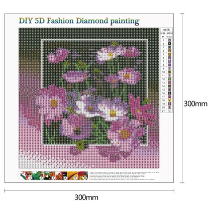 Flowers - Full Round Drill Diamond Painting 30*30CM