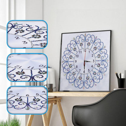 Clock - Full Round Drill Diamond Painting 35*35CM
