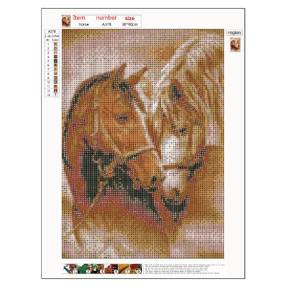 Horse - Full Round Drill Diamond Painting 30*40CM