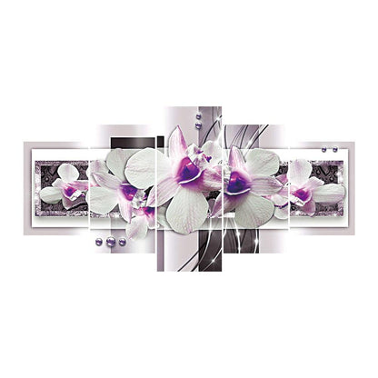Moth Orchid - Full Round Drill Diamond Painting 95X45CM