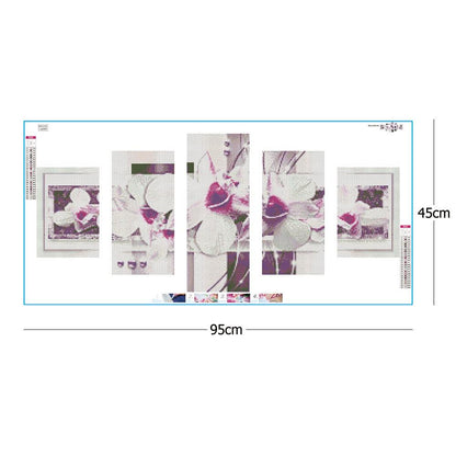 Moth Orchid - Full Round Drill Diamond Painting 95X45CM