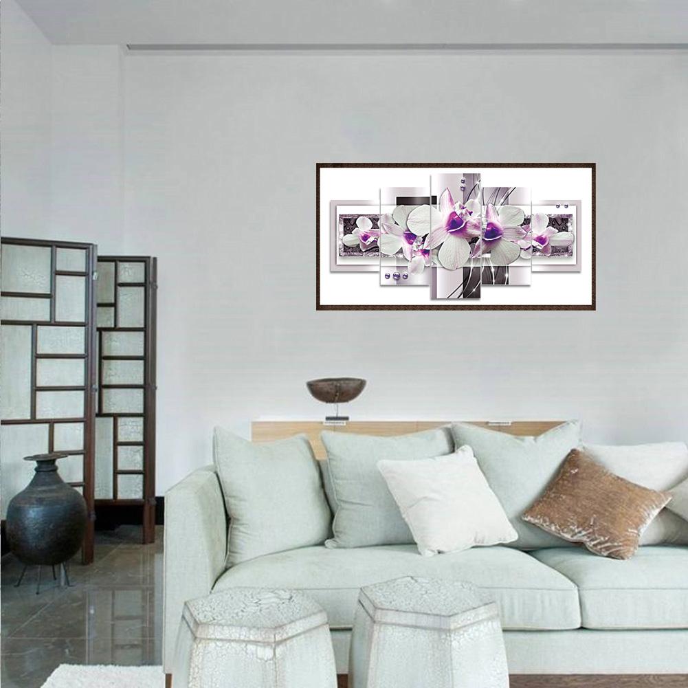 Moth Orchid - Full Round Drill Diamond Painting 95X45CM