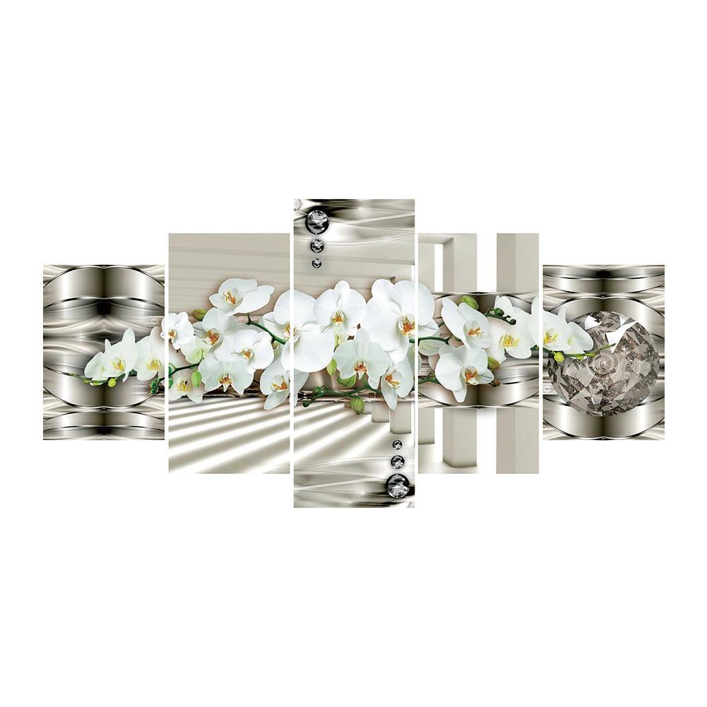 Moth Orchid - Full Round Drill Diamond Painting 95X45CM