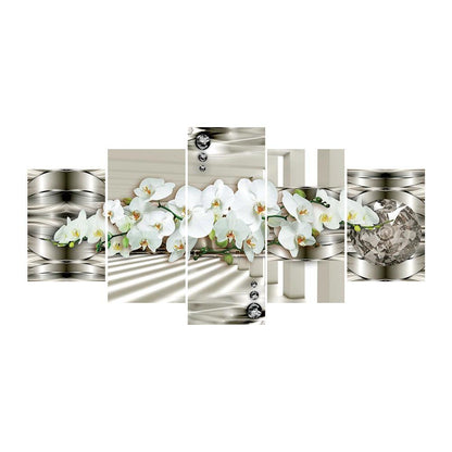 Moth Orchid - Full Round Drill Diamond Painting 95X45CM