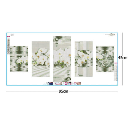 Moth Orchid - Full Round Drill Diamond Painting 95X45CM