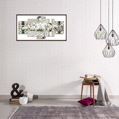 Moth Orchid - Full Round Drill Diamond Painting 95X45CM