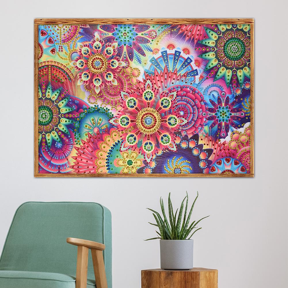 Flower - Full Round Drill Diamond Painting 30*40CM