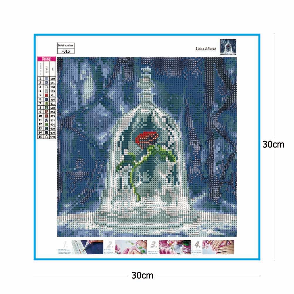 Rose - Full Square Drill Diamond Painting 30*30CM
