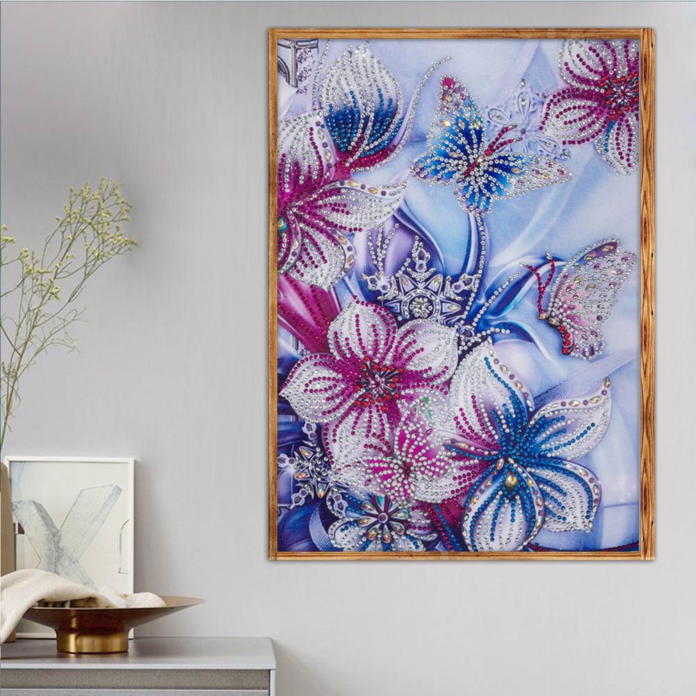 Flowers - Special Shaped Drill Diamond Painting 30*40CM
