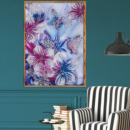 Flowers - Special Shaped Drill Diamond Painting 30*40CM