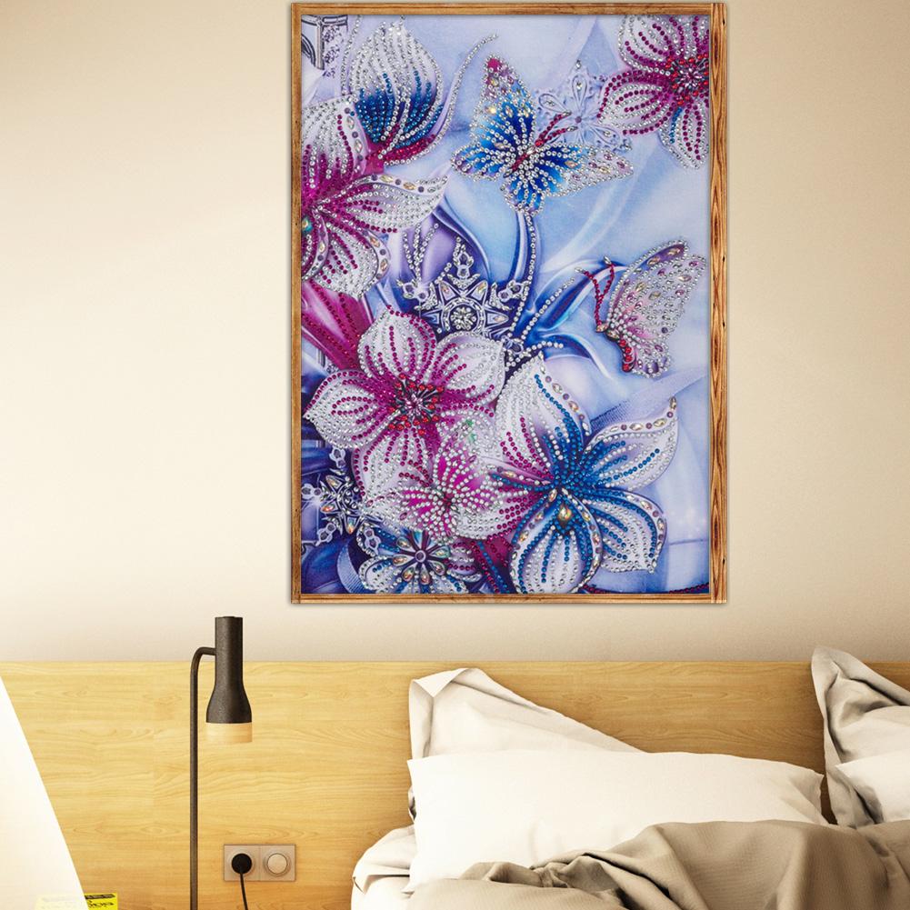 Flowers - Special Shaped Drill Diamond Painting 30*40CM