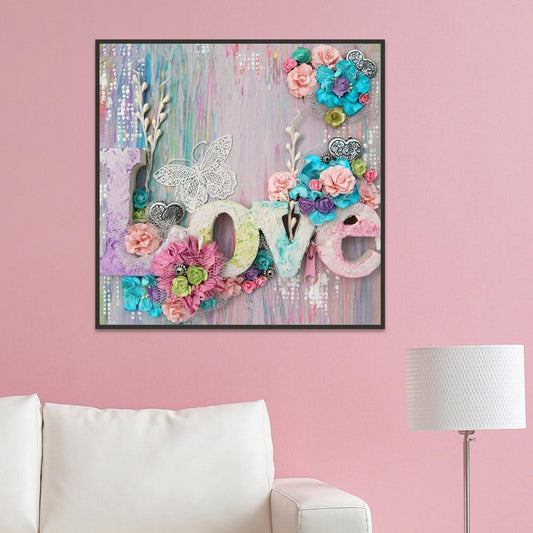 Love - Full Round Drill Diamond Painting 30*30CM