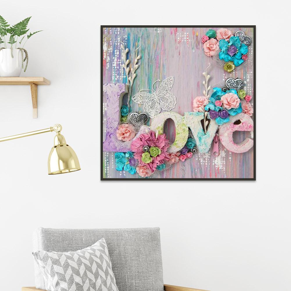 Love - Full Round Drill Diamond Painting 30*30CM