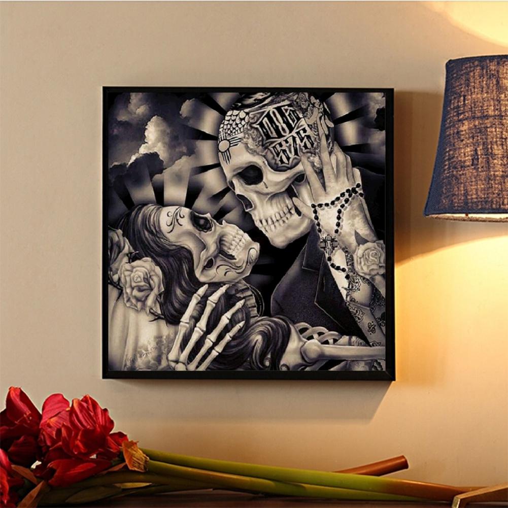Skull - Full Round Drill Diamond Painting 30*30CM