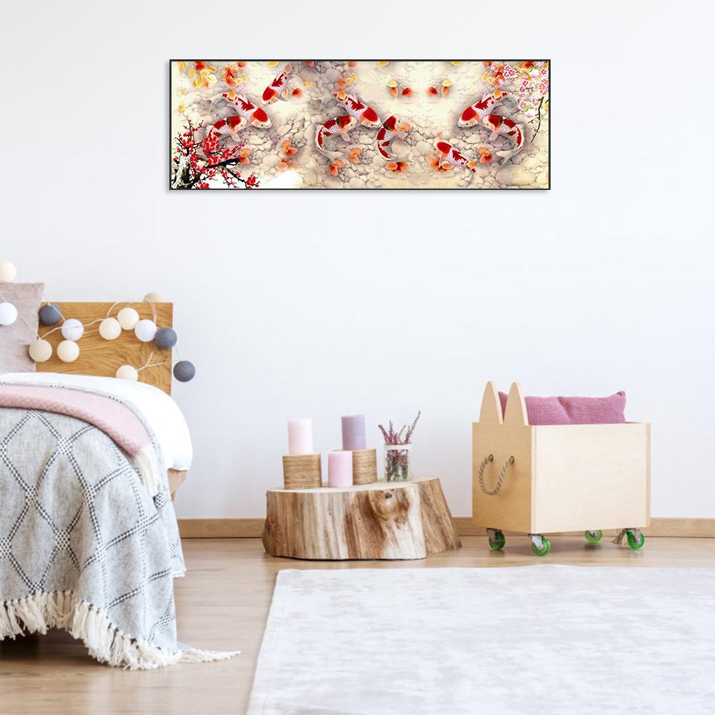 Fish - Full Round Drill Diamond Painting 80*30CM