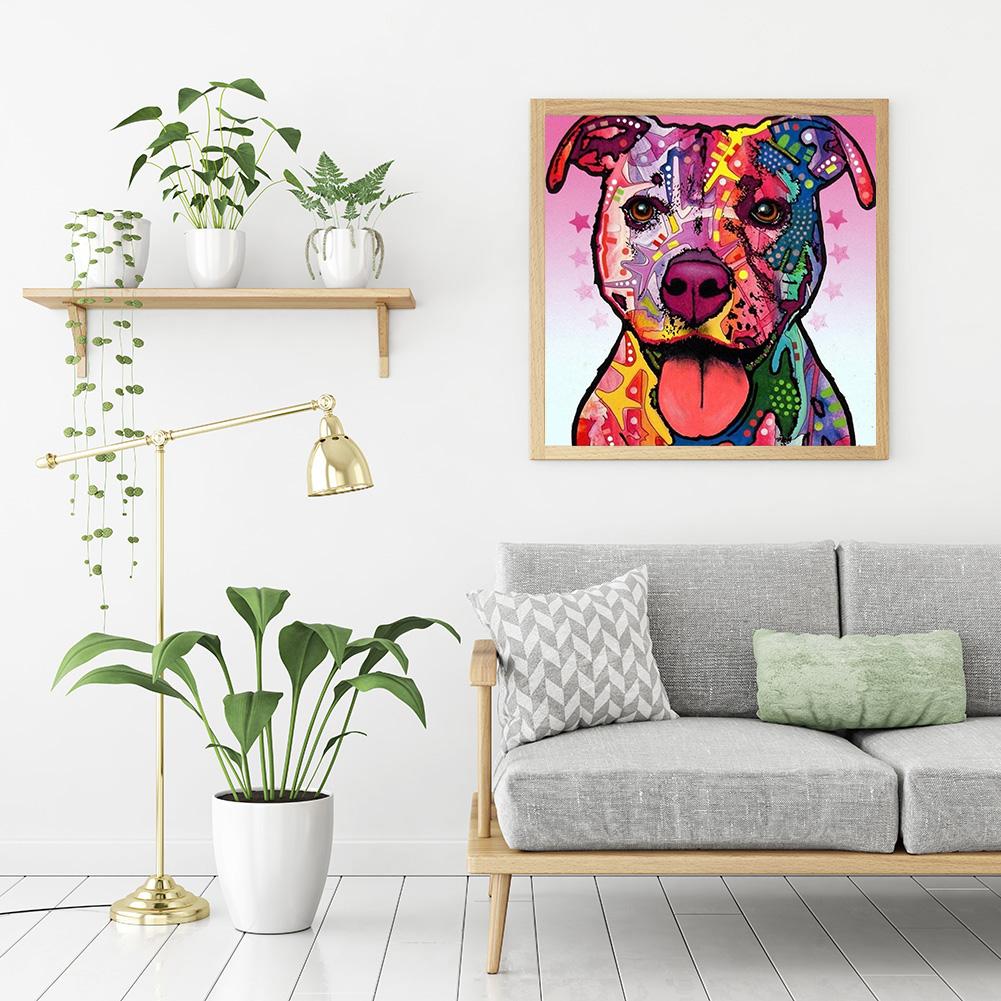 Color Dog - Full Square Drill Diamond Painting 30X30CM