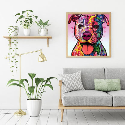 Color Dog - Full Square Drill Diamond Painting 30X30CM