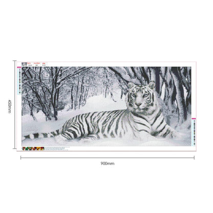 Tiger - Full Round Drill Diamond Painting 90*45CM
