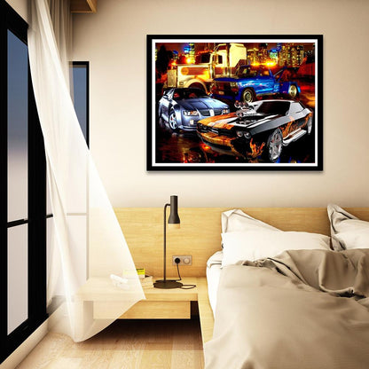 Car - Full Round Drill Diamond Painting 40*30CM