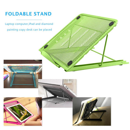 Foldable Stand for Diamond Painting Light Pad Copy Platform Base (Green)