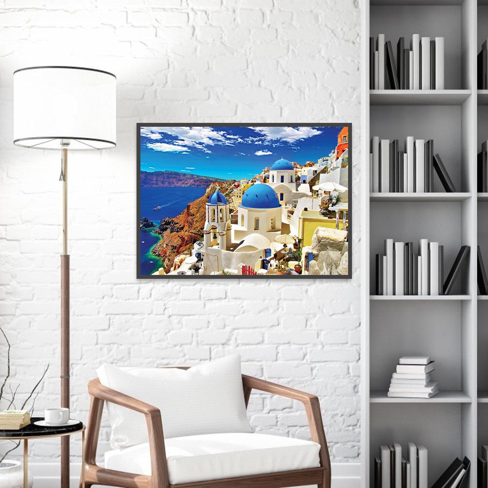 Santorini - Full Round Drill Diamond Painting 40*30CM