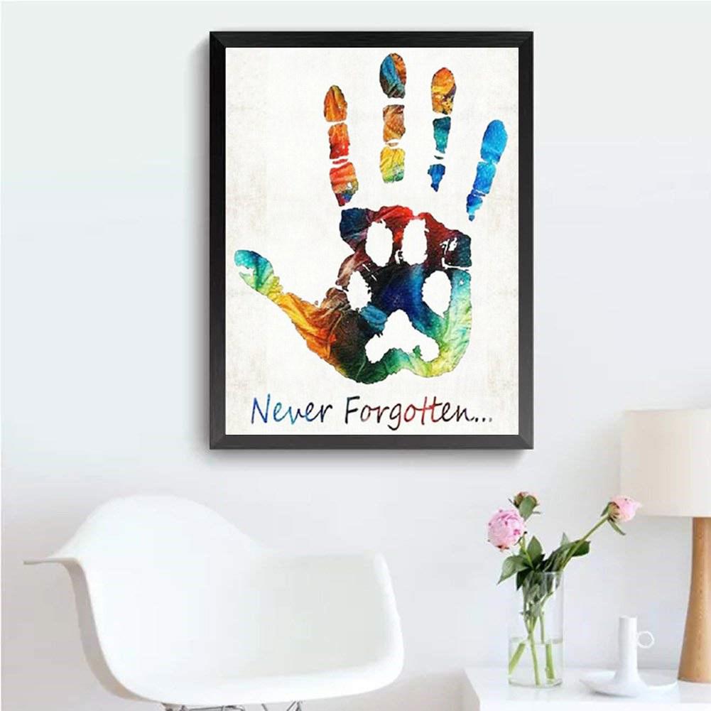 Forever Hand - Full Round Drill Diamond Painting 40*30CM