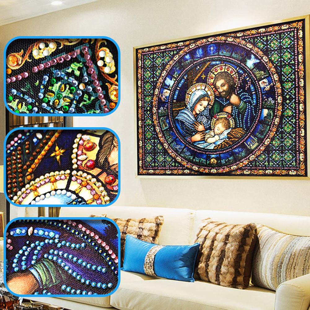 Religion - Special Shaped Drill Diamond Painting 40X30CM