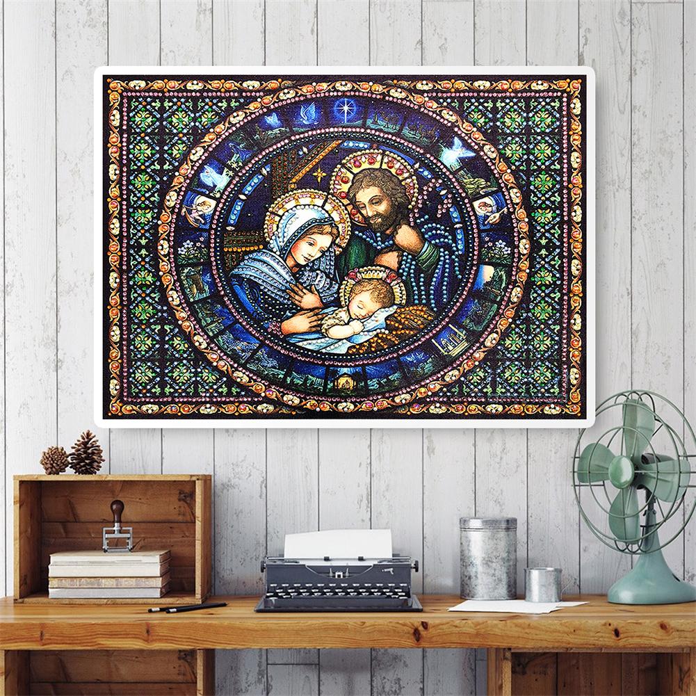 Religion - Special Shaped Drill Diamond Painting 40X30CM
