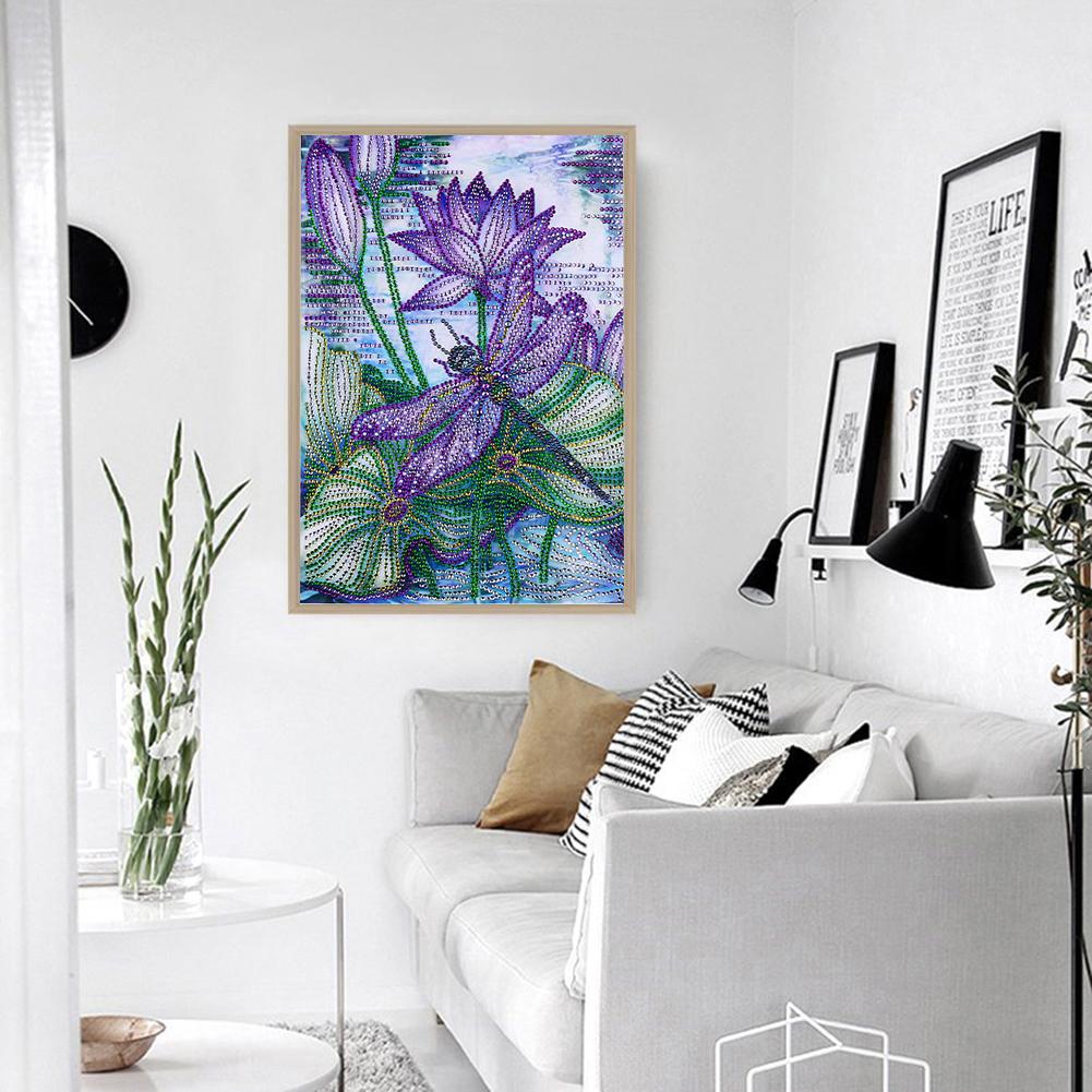 Dragonfly - Special Shaped Drill Diamond Painting 30X40CM
